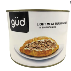 GUD SKIPJACK TUNA FLAKE IN SOYBEAN OIL 185GM X TIN